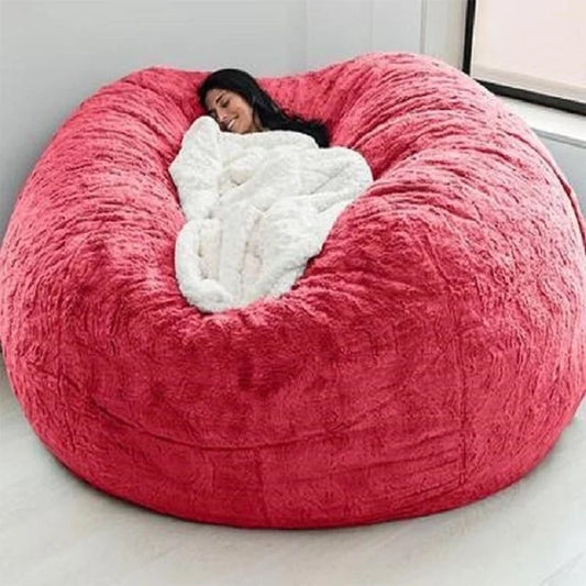 Bean Bag Chair Washable Ultra Soft PV Fur Lounger Couch