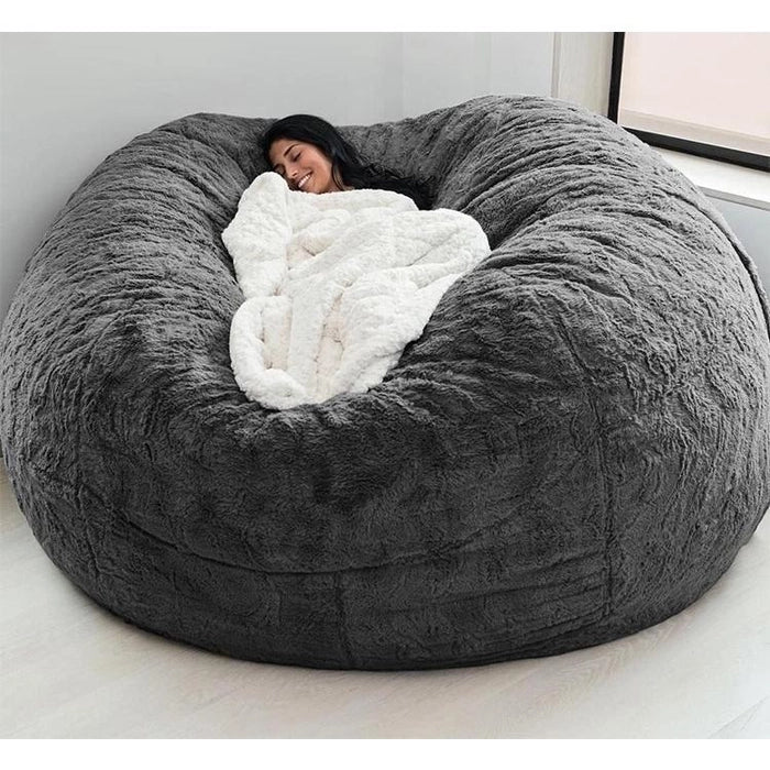 Bean Bag Chair Washable Ultra Soft PV Fur Lounger Couch