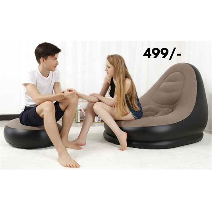 Footrest and Cushion for Adults, Kids &amp; Teen with Filled Beans Ultra Soft Leatherette Bean Bag Chair for Comfortable and Cozy Seating