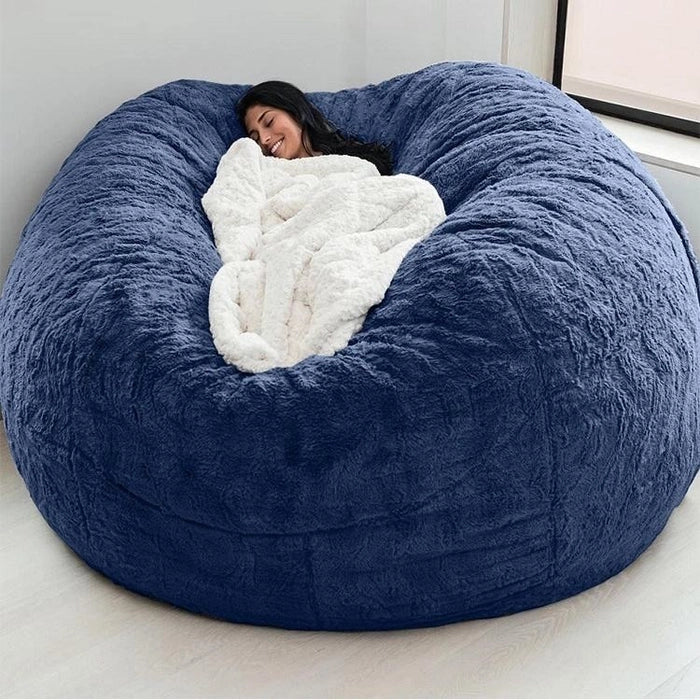 Bean Bag Chair Washable Ultra Soft PV Fur Lounger Couch